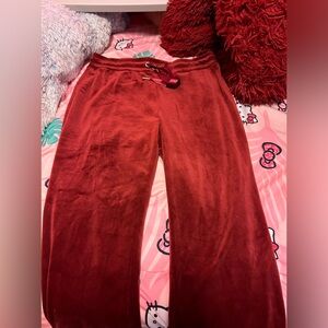 Velvet Pants (Maroon)